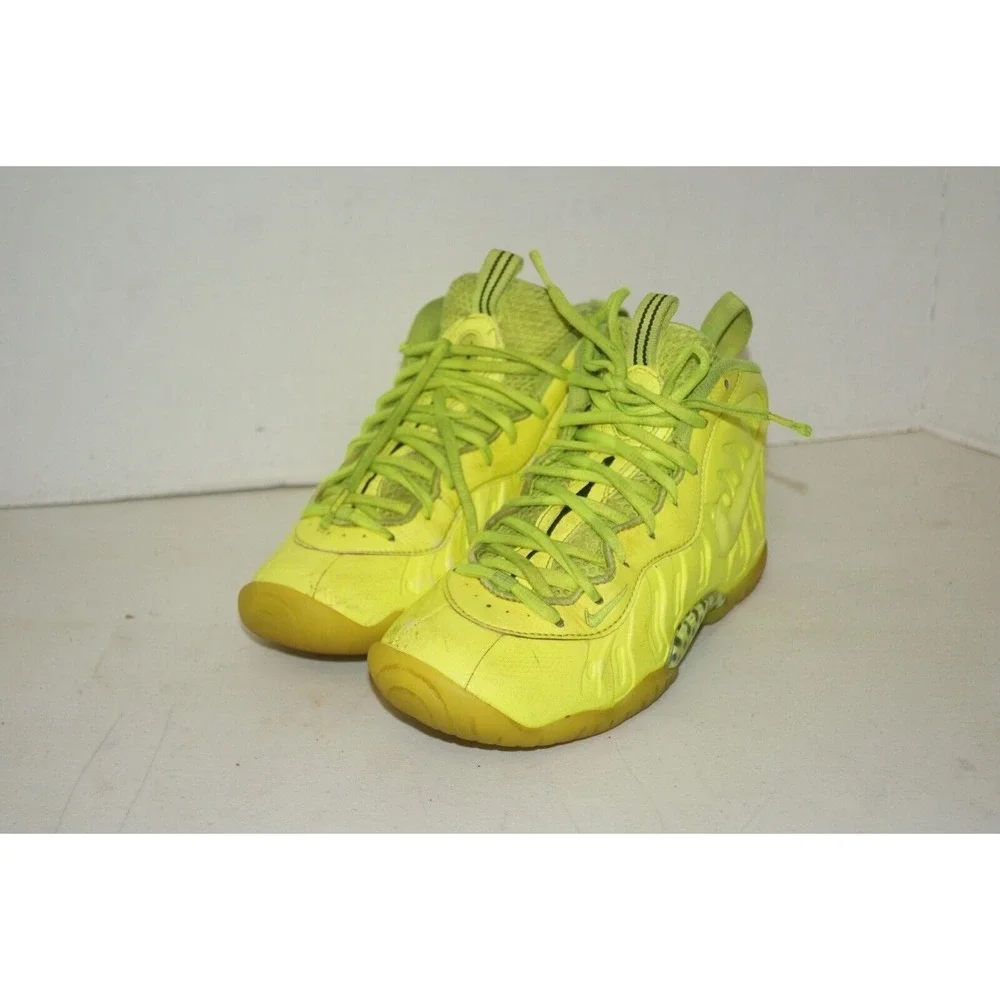 Nike Foamposite Pro Volt Lime Green Shoes GS Size 5y